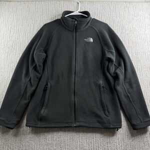 The North Face Full Zip Fleece Jacket Women's Size Large Black